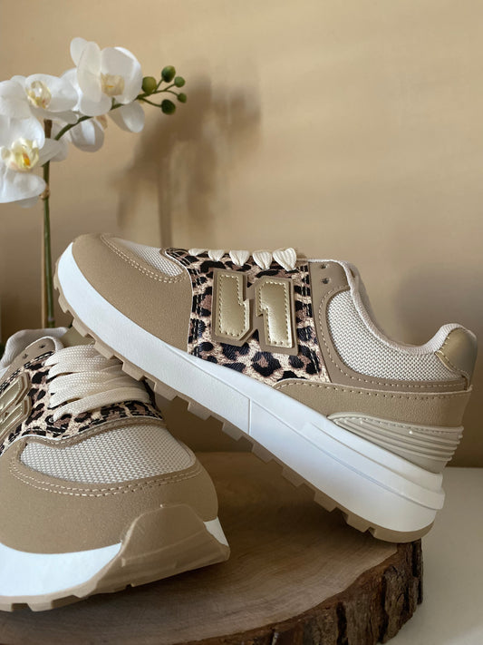 SNEAKER LEOPARDO/BEIGE