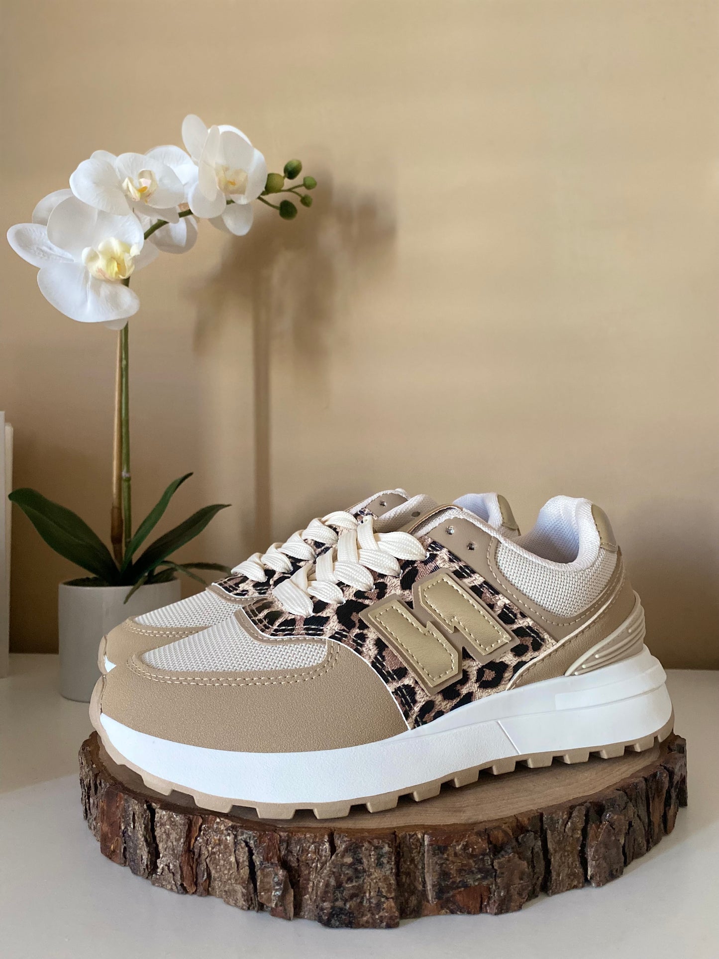 SNEAKER LEOPARDO/BEIGE