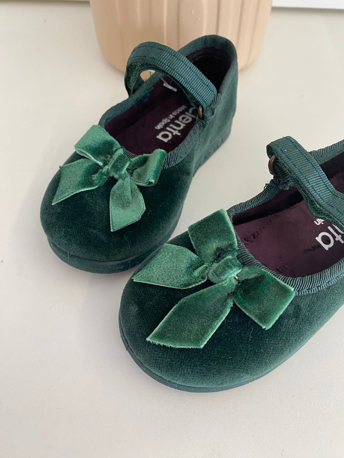 BALLERINA CIENTA GREEN VELLUTO